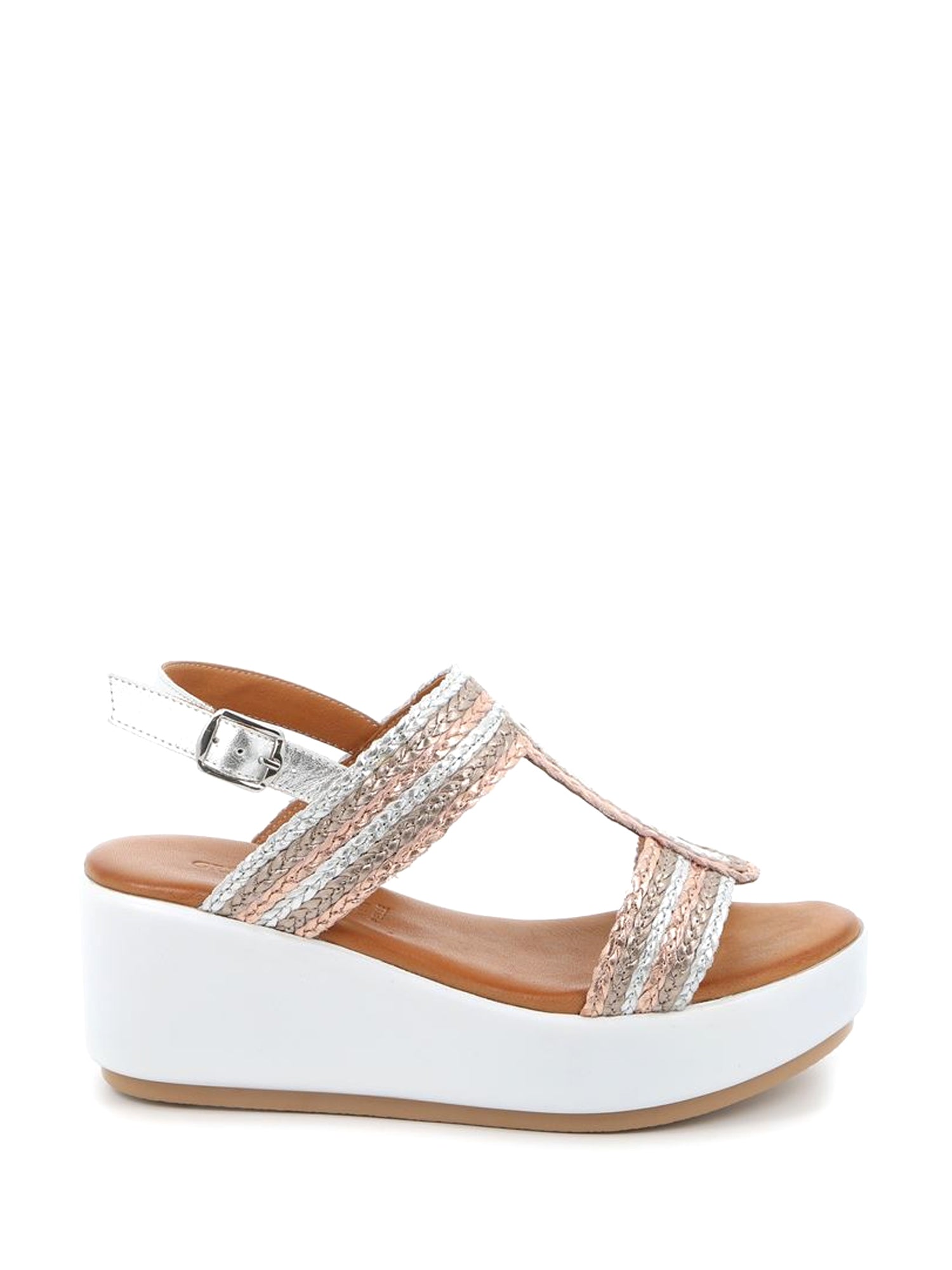 Sandali zeppa Rosa Grunland