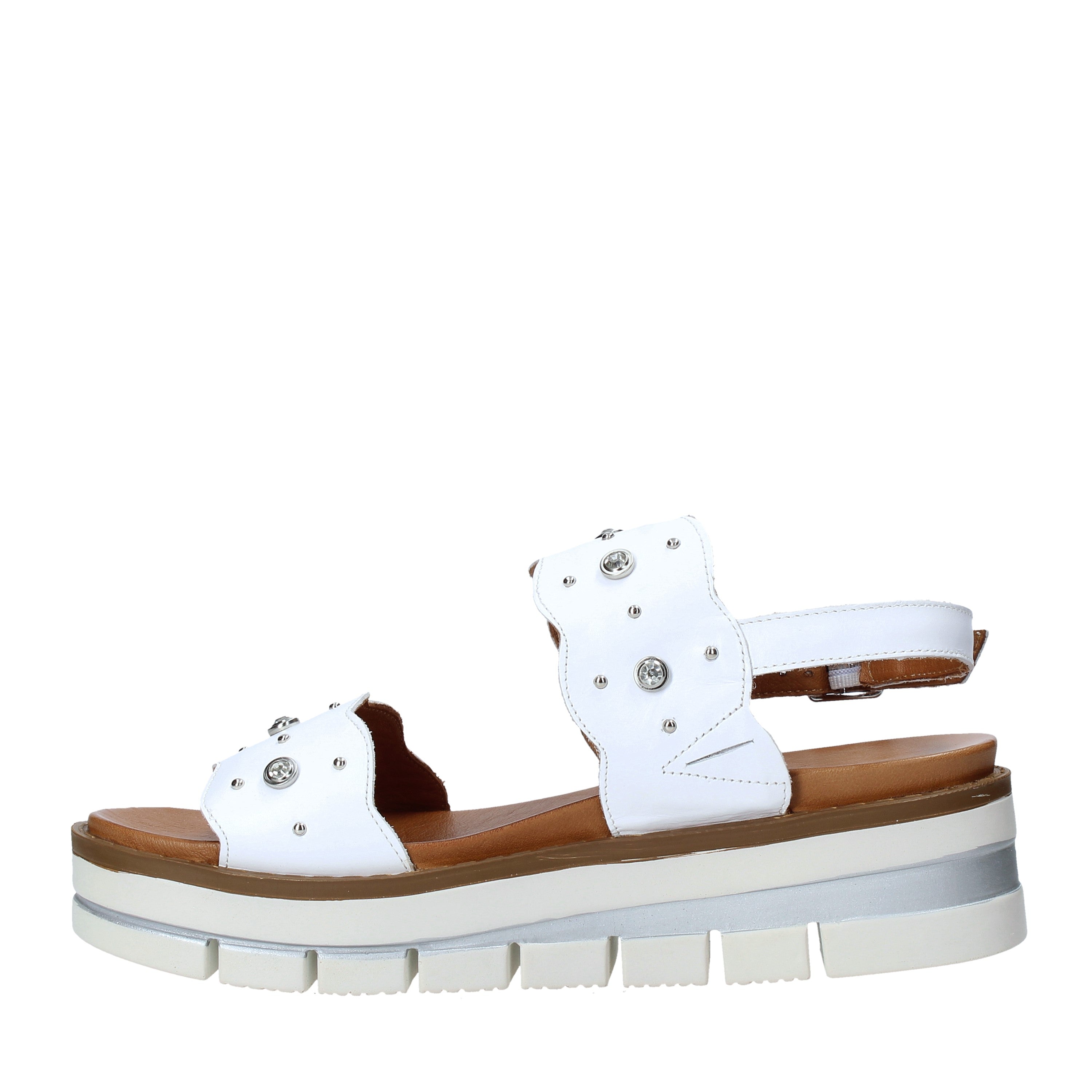 Sandali zeppa Bianco Grunland