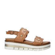 Sandali zeppa Cuoio Grunland