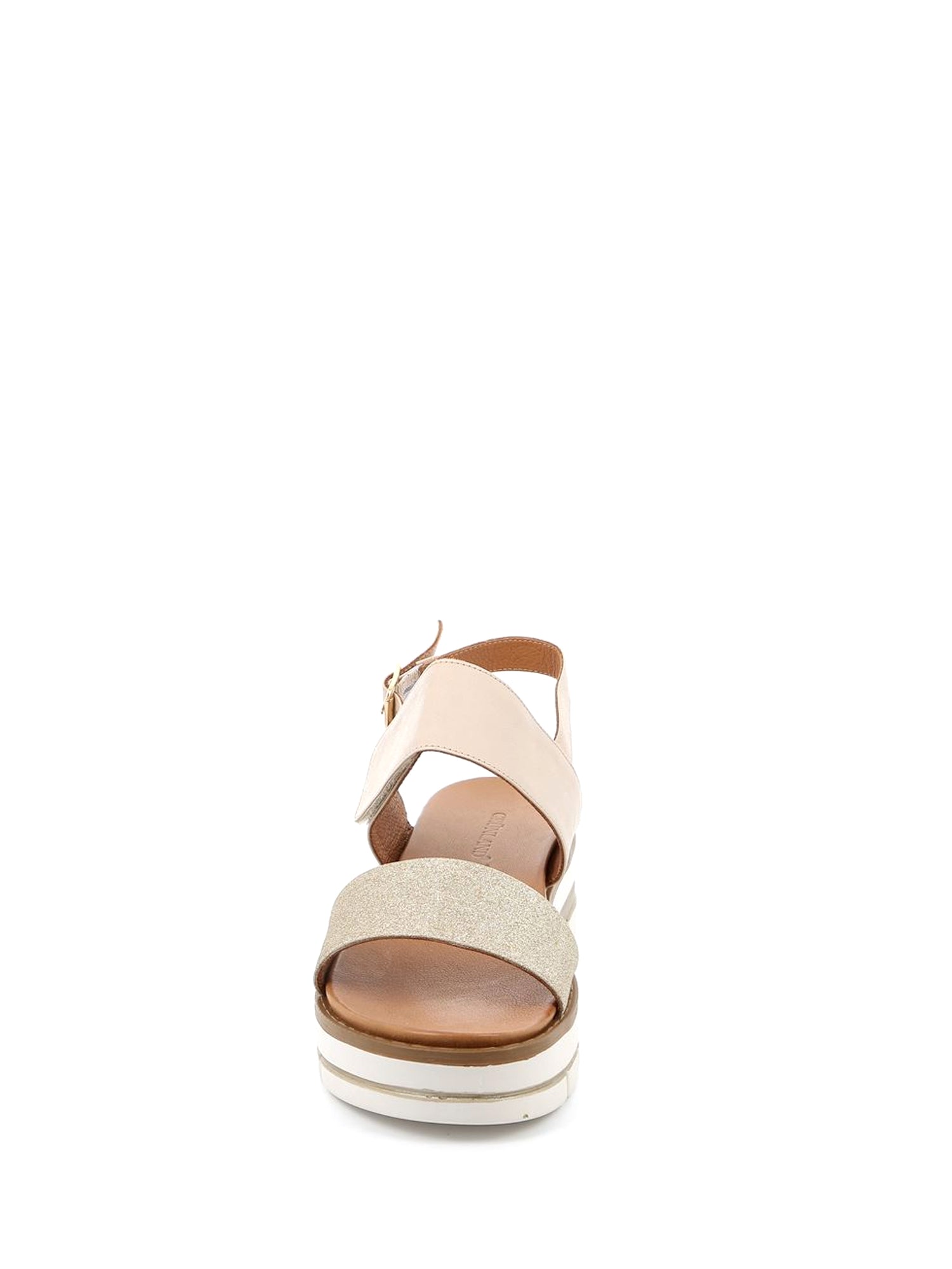 Sandali zeppa Beige Grunland