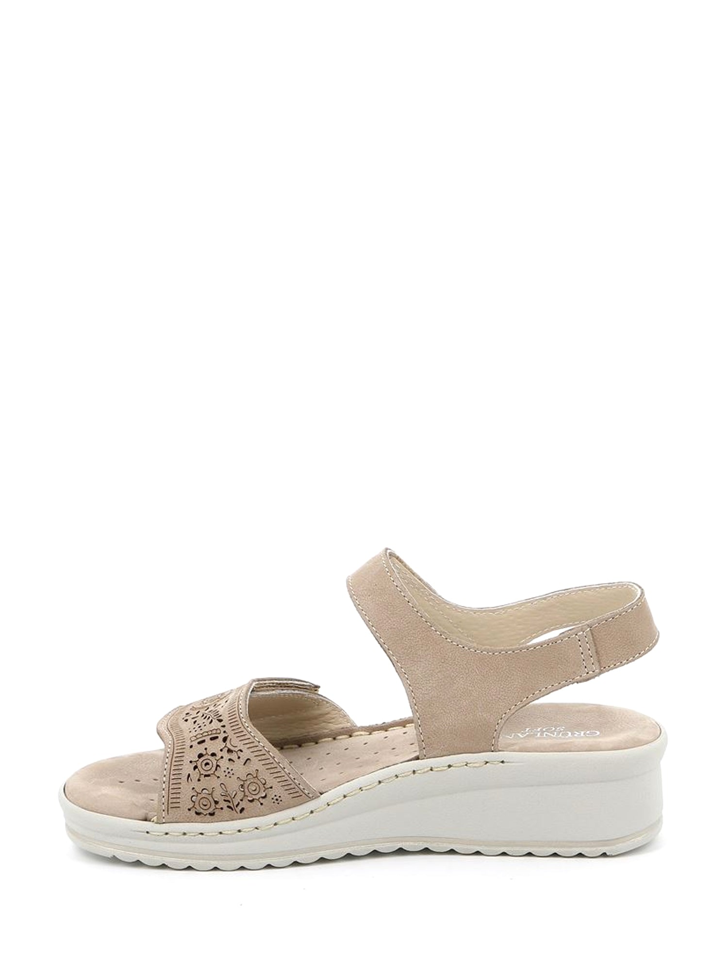 Sandali zeppa Beige Grunland