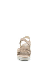 Sandali zeppa Beige Grunland