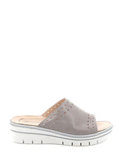 Sandali zeppa Grigio Grunland