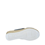 Sandali zeppa Blu Grunland