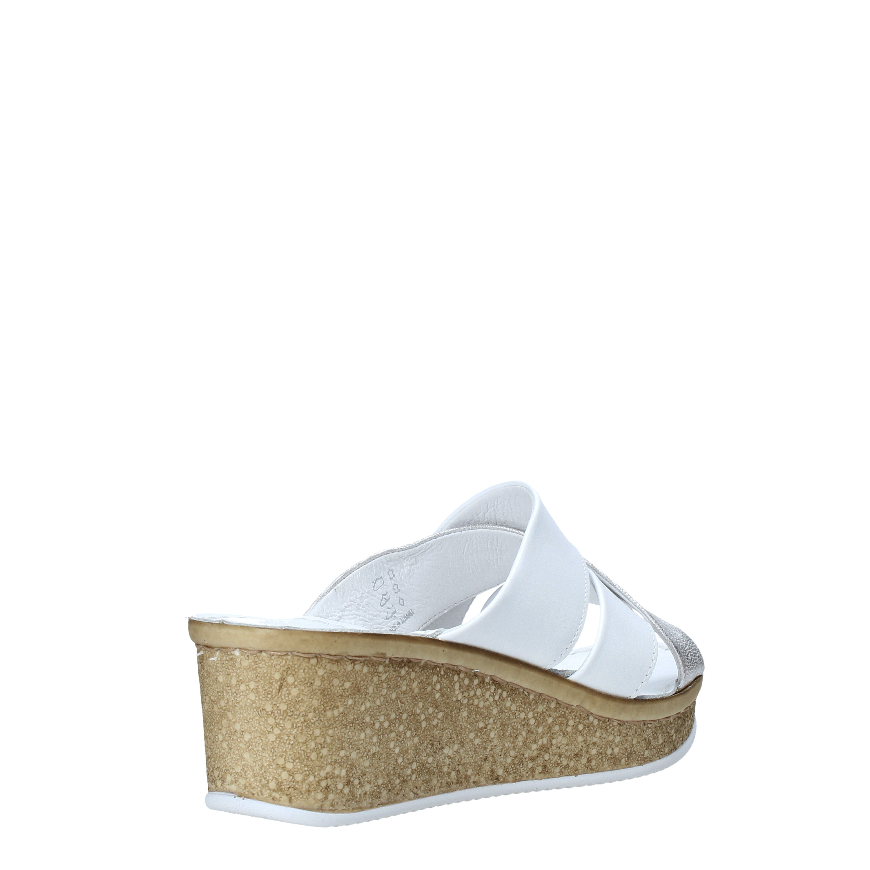 Sandali zeppa Bianco Grunland