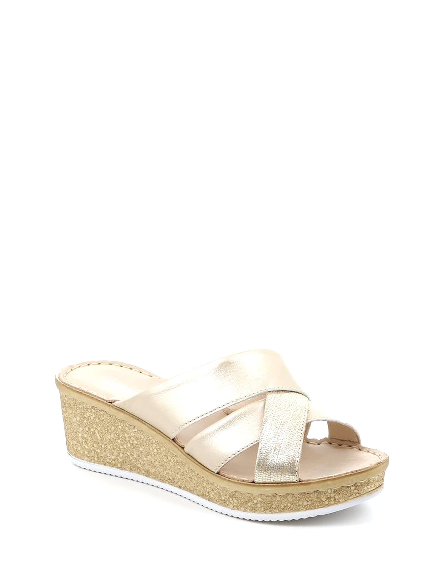 Sandali zeppa Platino Grunland