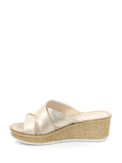 Sandali zeppa Platino Grunland