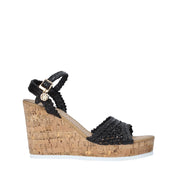 Sandali zeppa Nero Gold&gold