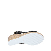 Sandali zeppa Nero Gold&gold