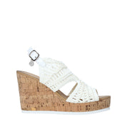 Sandali zeppa Bianco Gold&gold