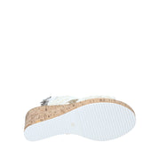 Sandali zeppa Bianco Gold&gold