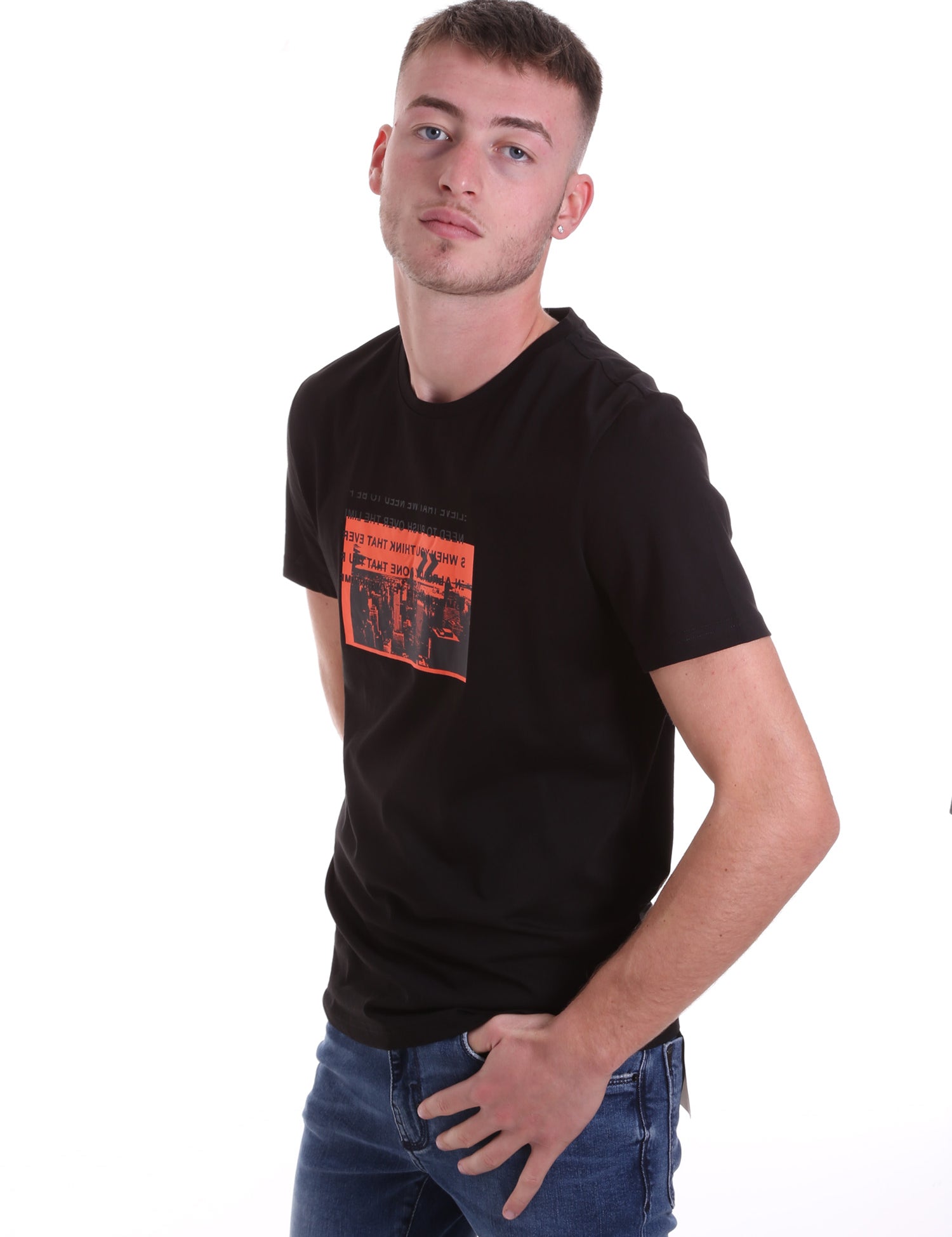 T-shirt Nero Antony Morato