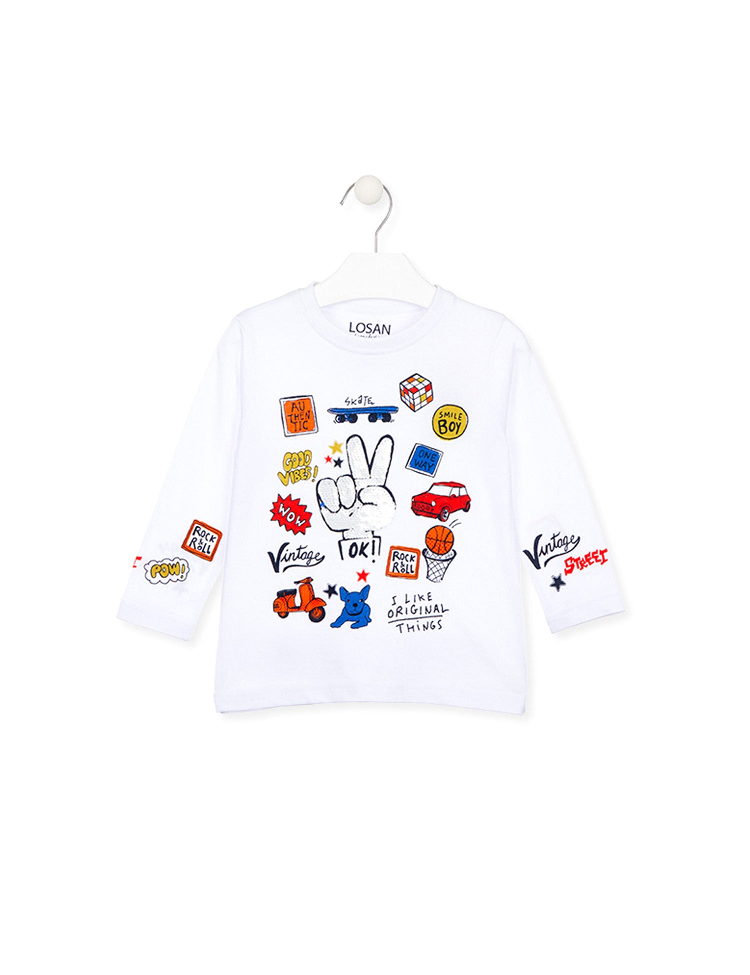 T-shirt Bianco Losan