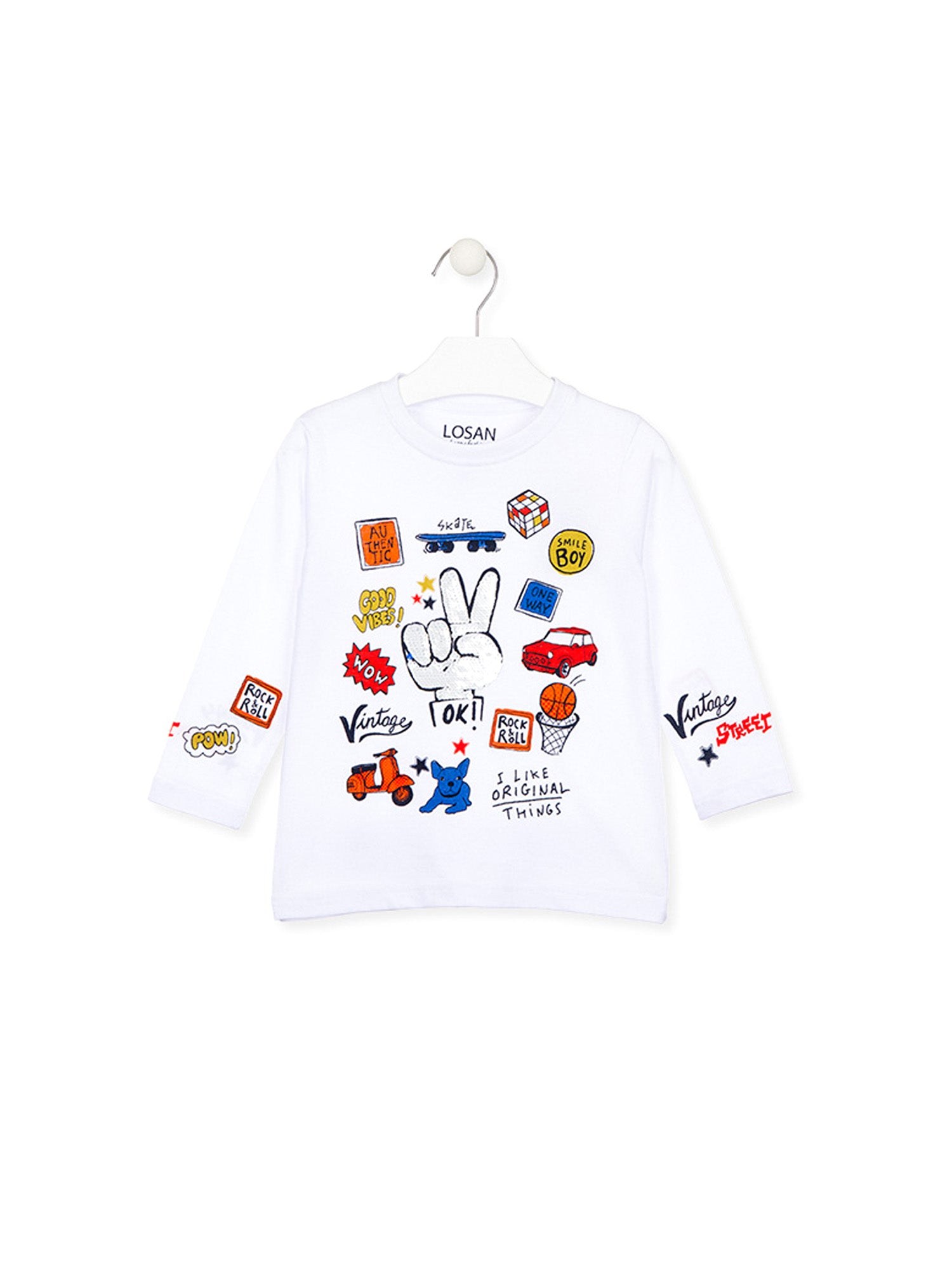 T-shirt Bianco Losan