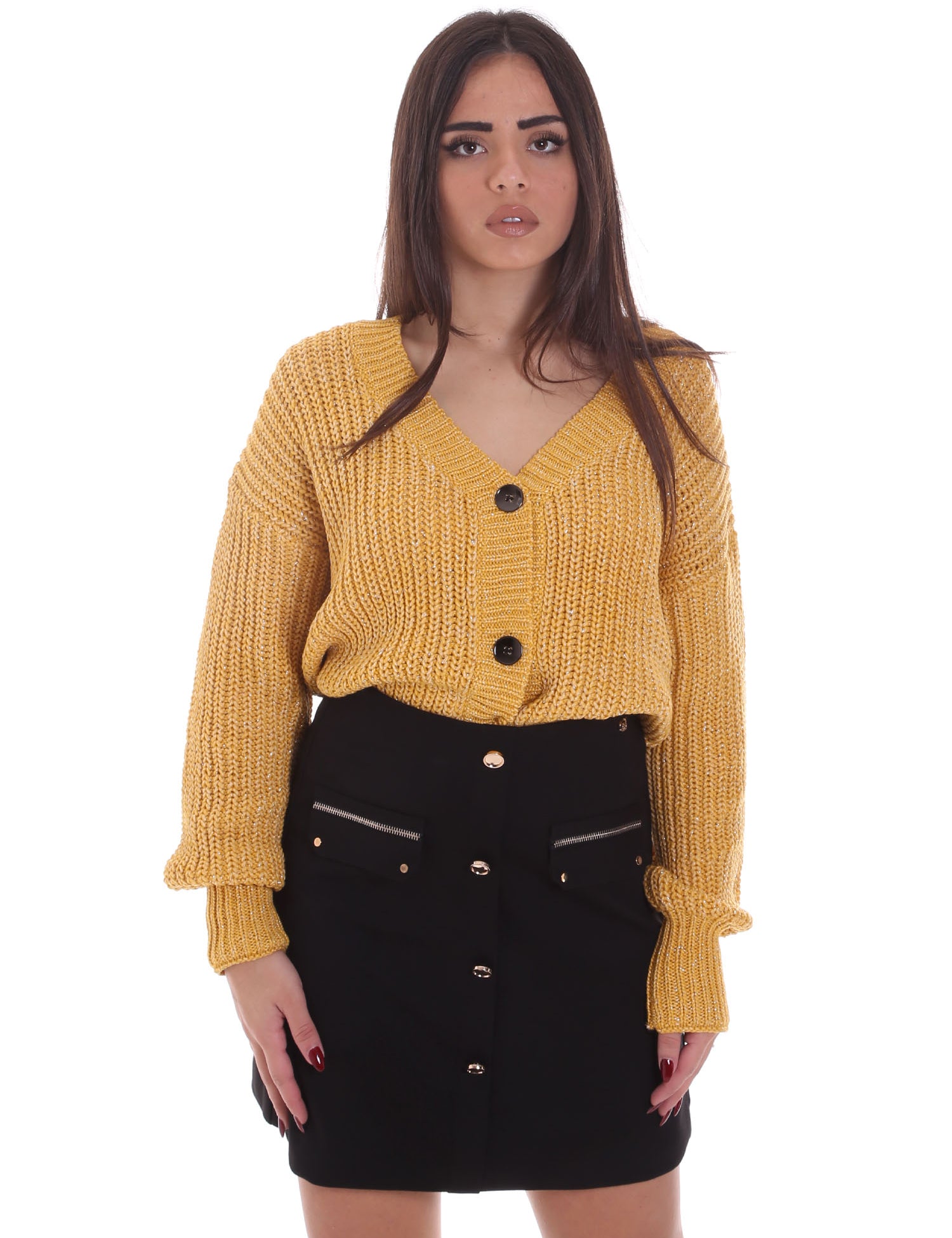 Cardigan Giallo Gaudi Jeans