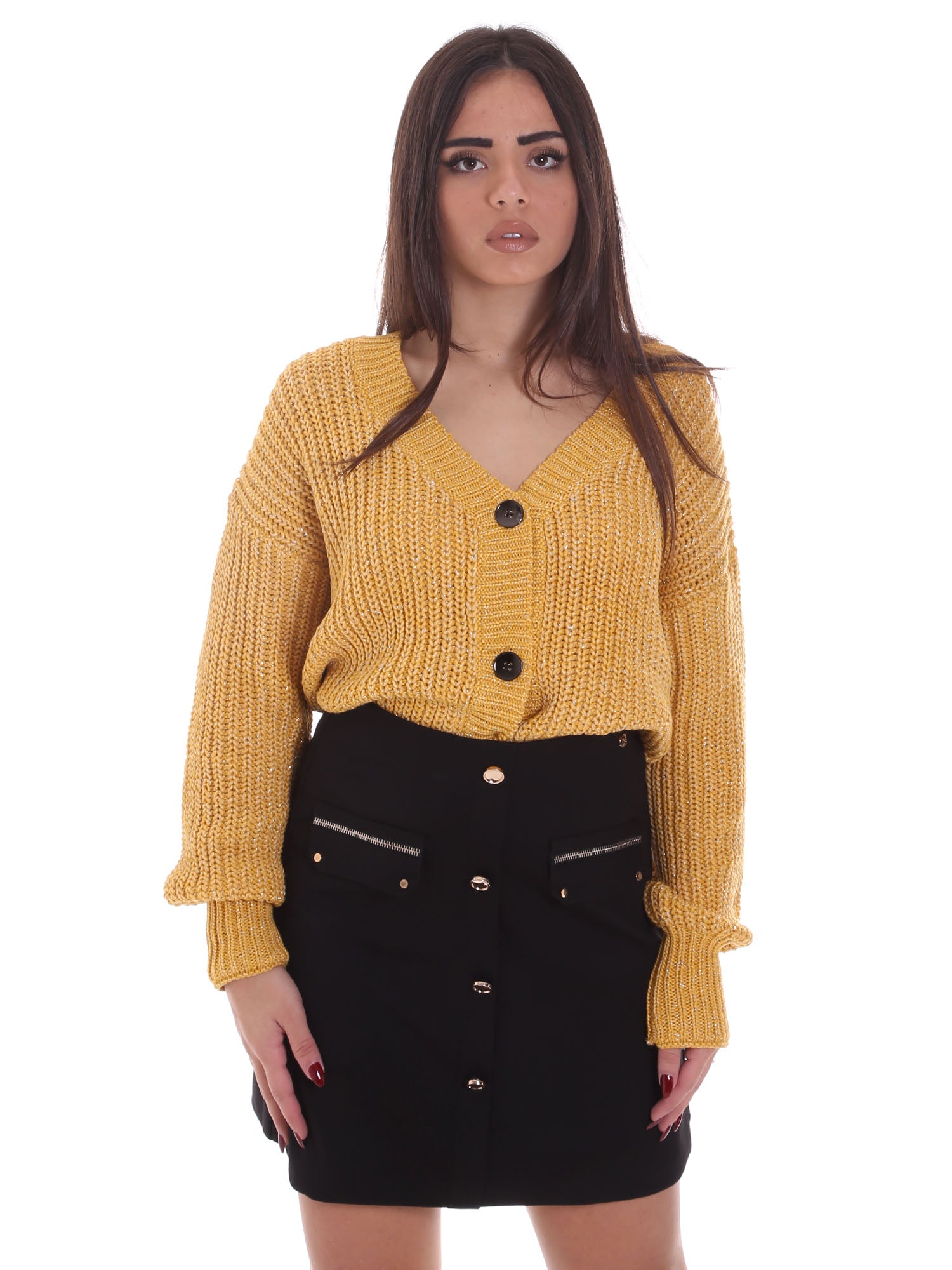 Cardigan Giallo Gaudi Jeans