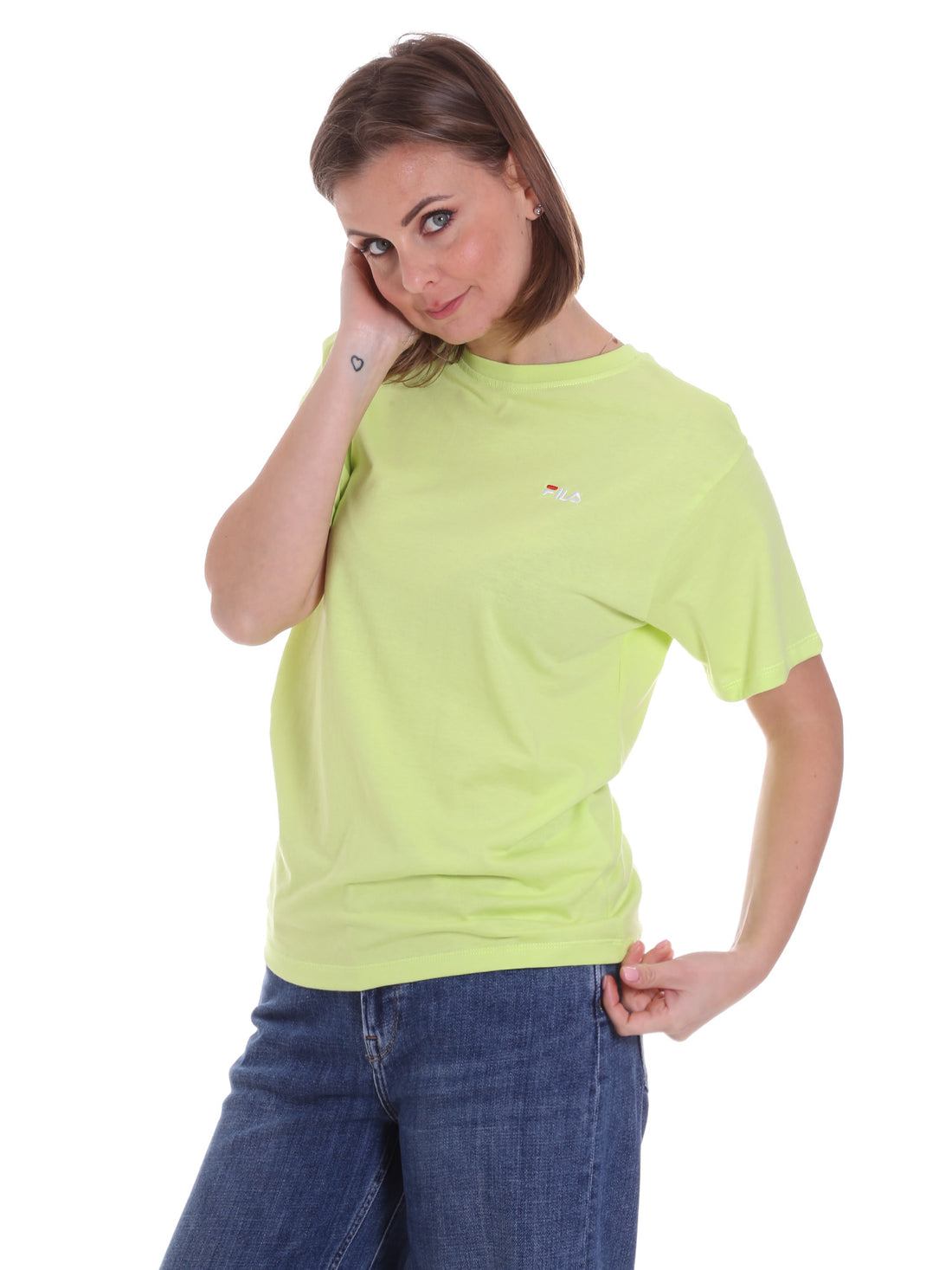 T-shirt Verde Chiaro Fila