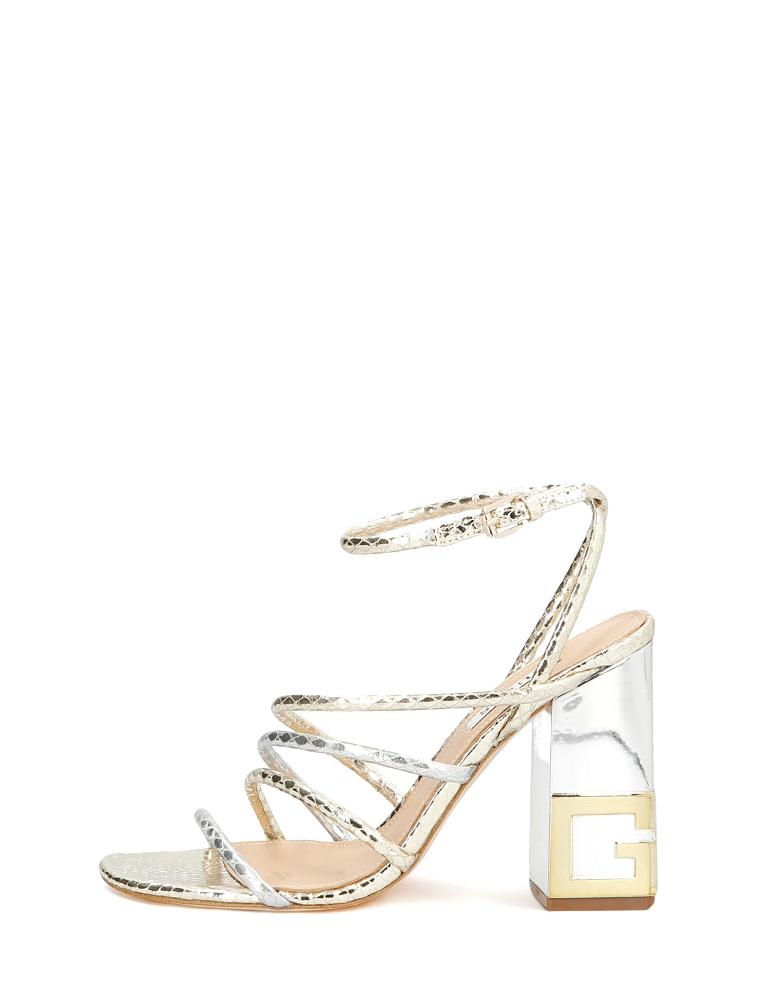 Sandali tacco Dorato Guess