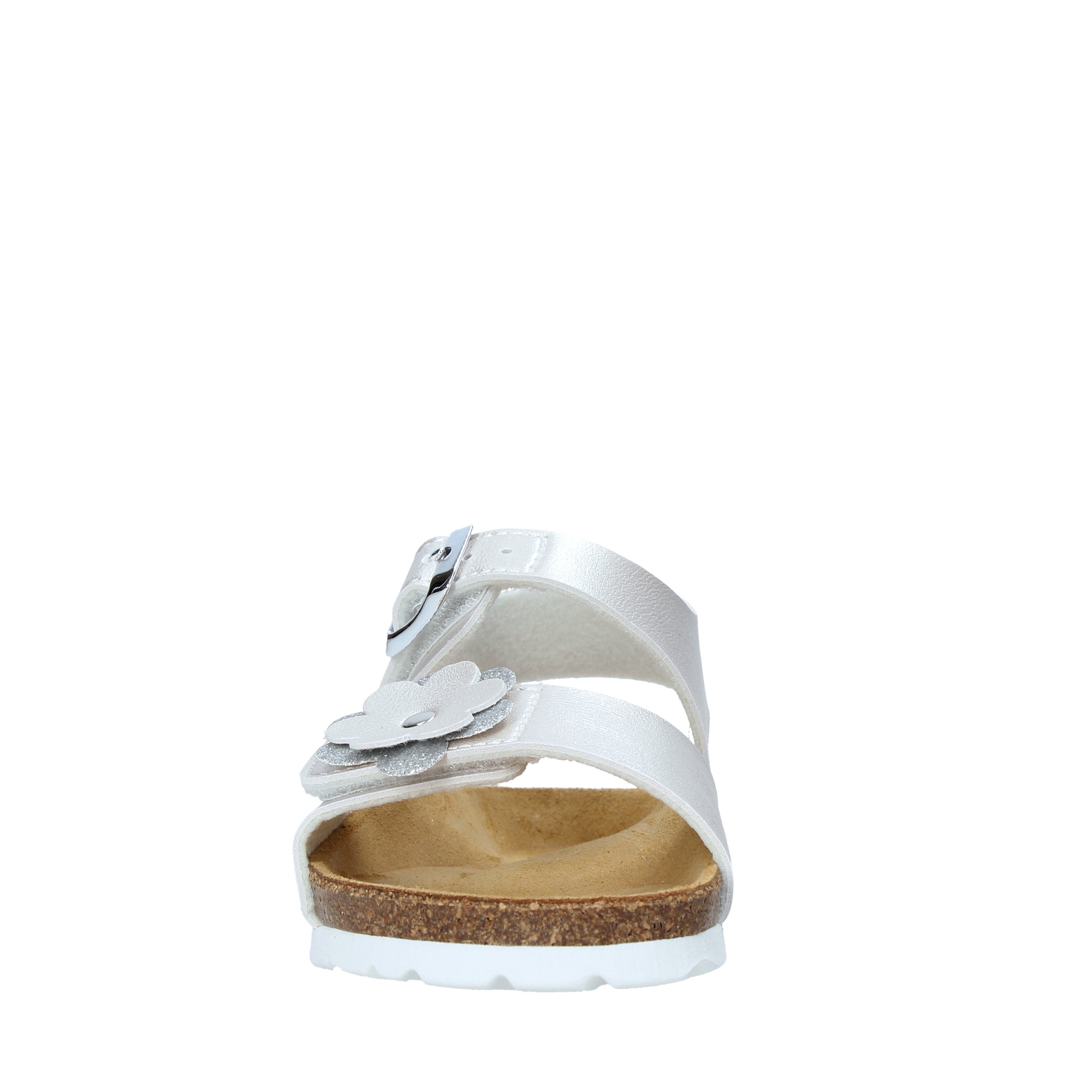 Sandali con strappi Argentato Grunland Junior