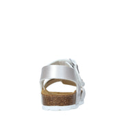 Sandali con strappi Argentato Grunland Junior