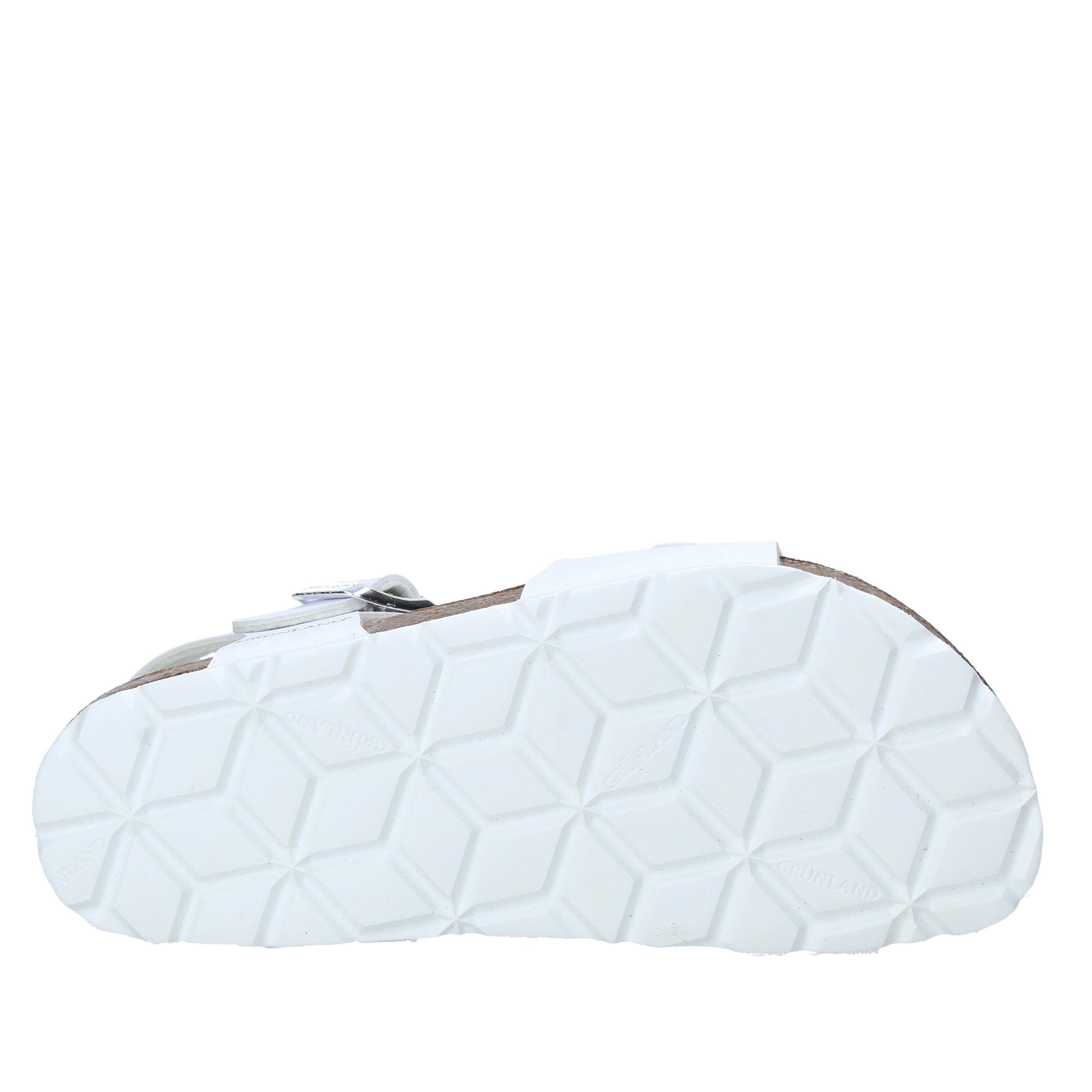 Sandali Bianco Argento Grunland Junior