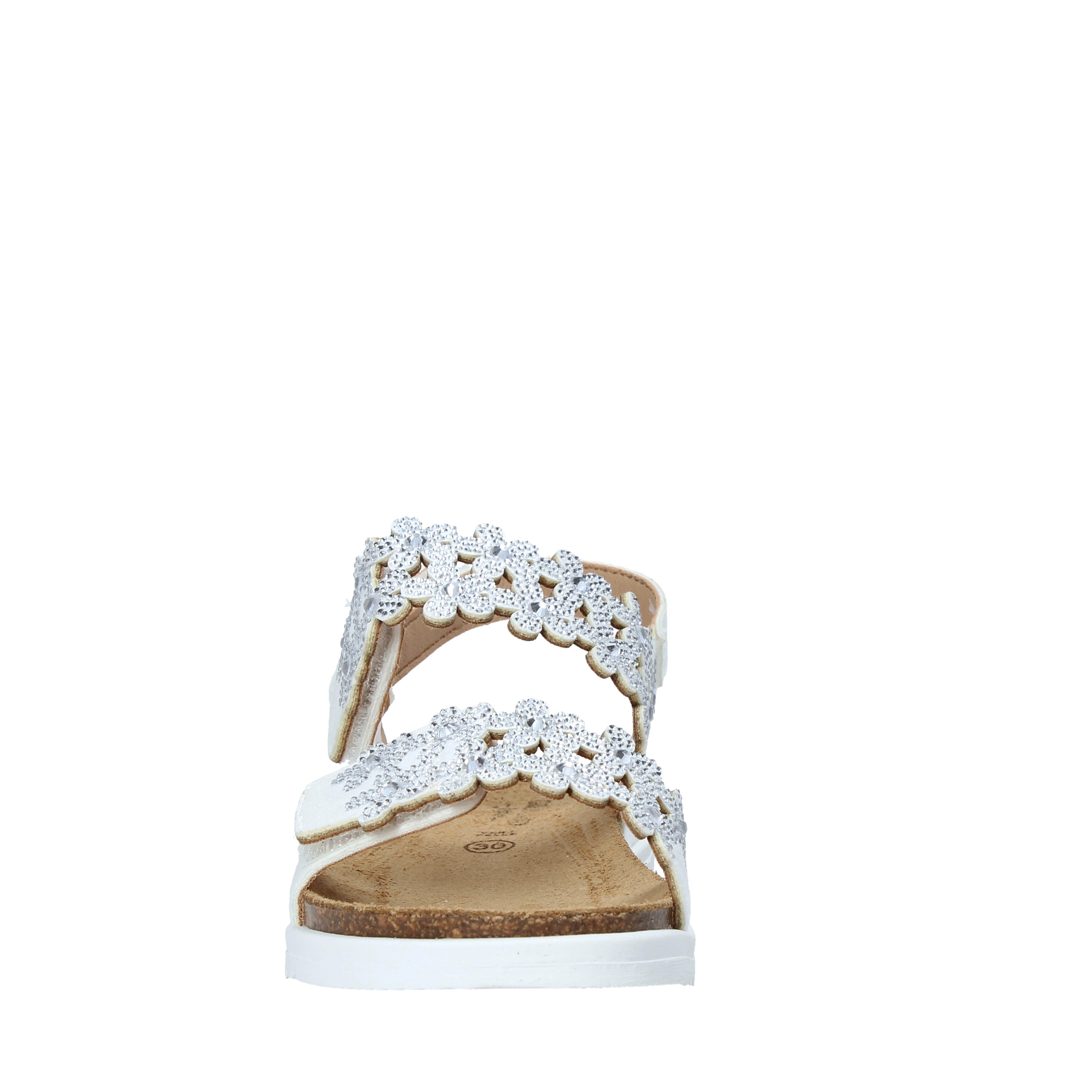 Sandali con strappi Bianco Grunland Junior