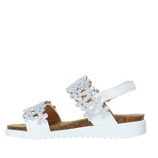 Sandali con strappi Bianco Grunland Junior