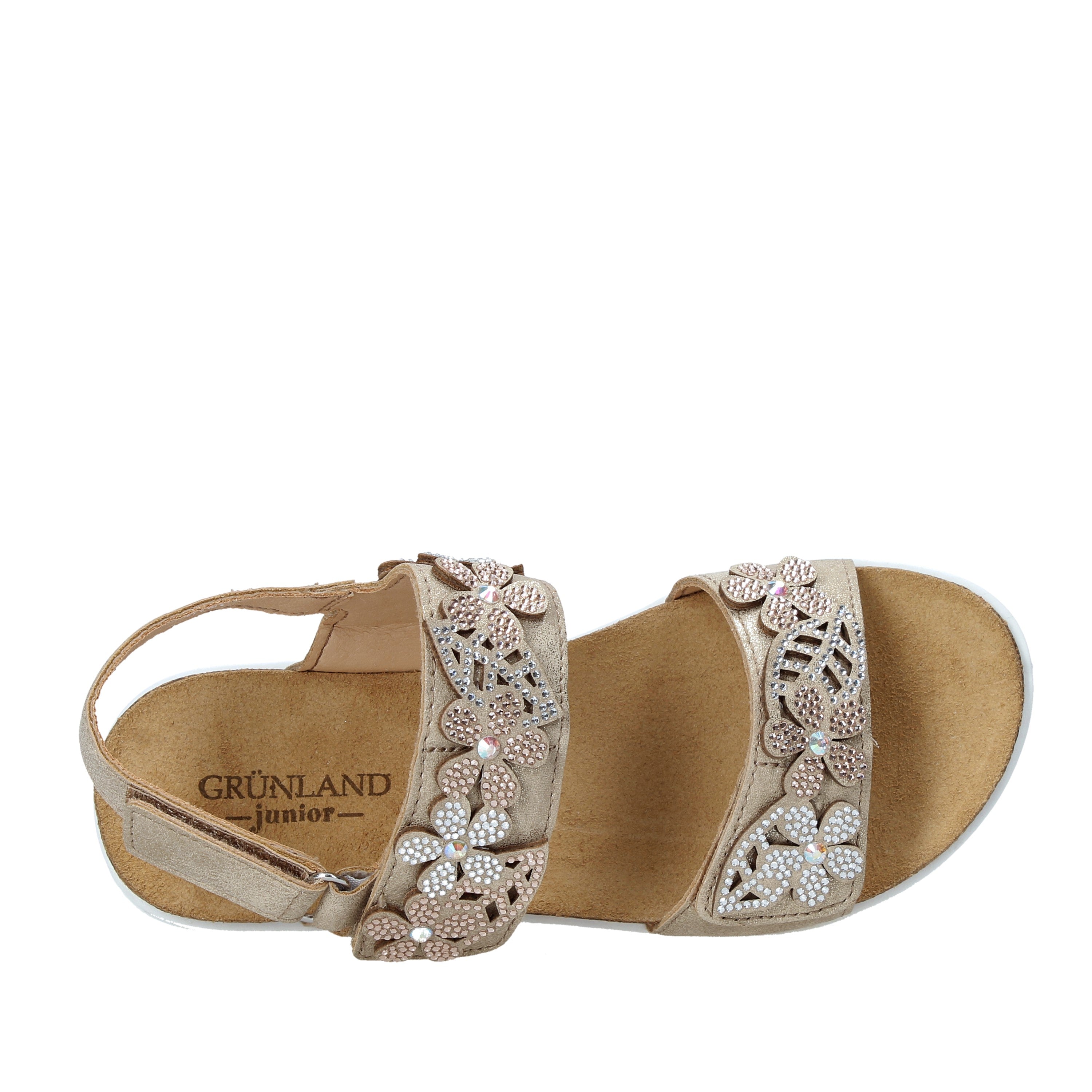 Sandali con strappi Marrone Grunland Junior