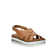 Sandali zeppa Marrone Grunland