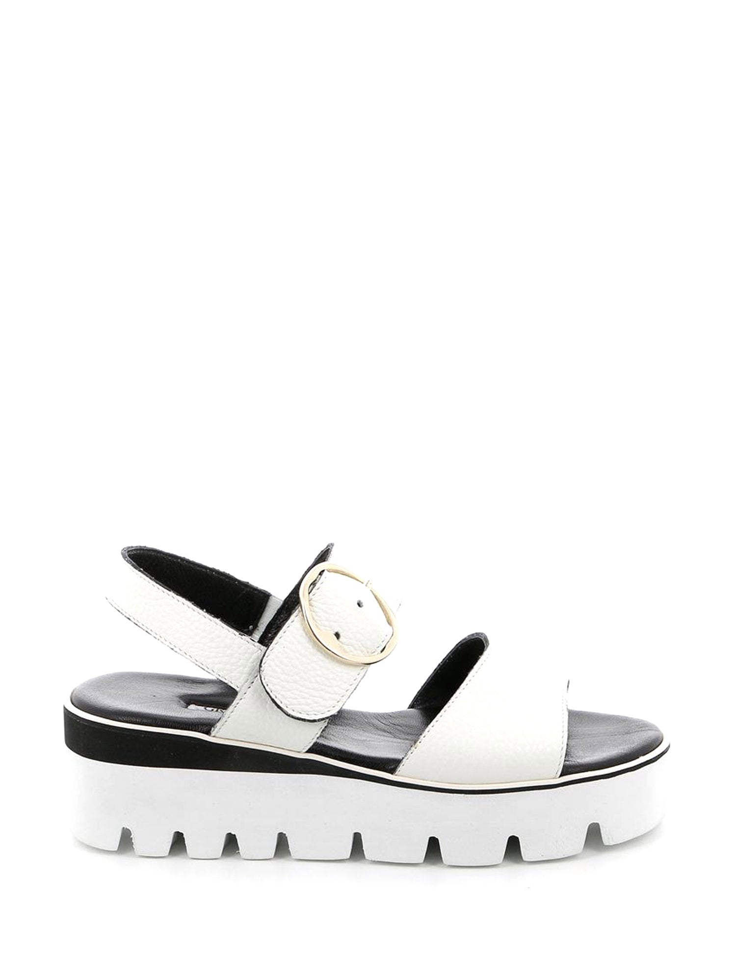 Sandali zeppa Bianco Grunland