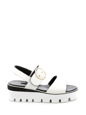 Sandali zeppa Bianco Grunland