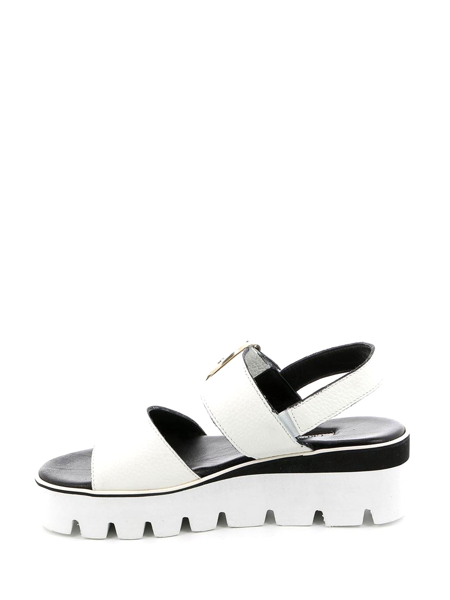 Sandali zeppa Bianco Grunland