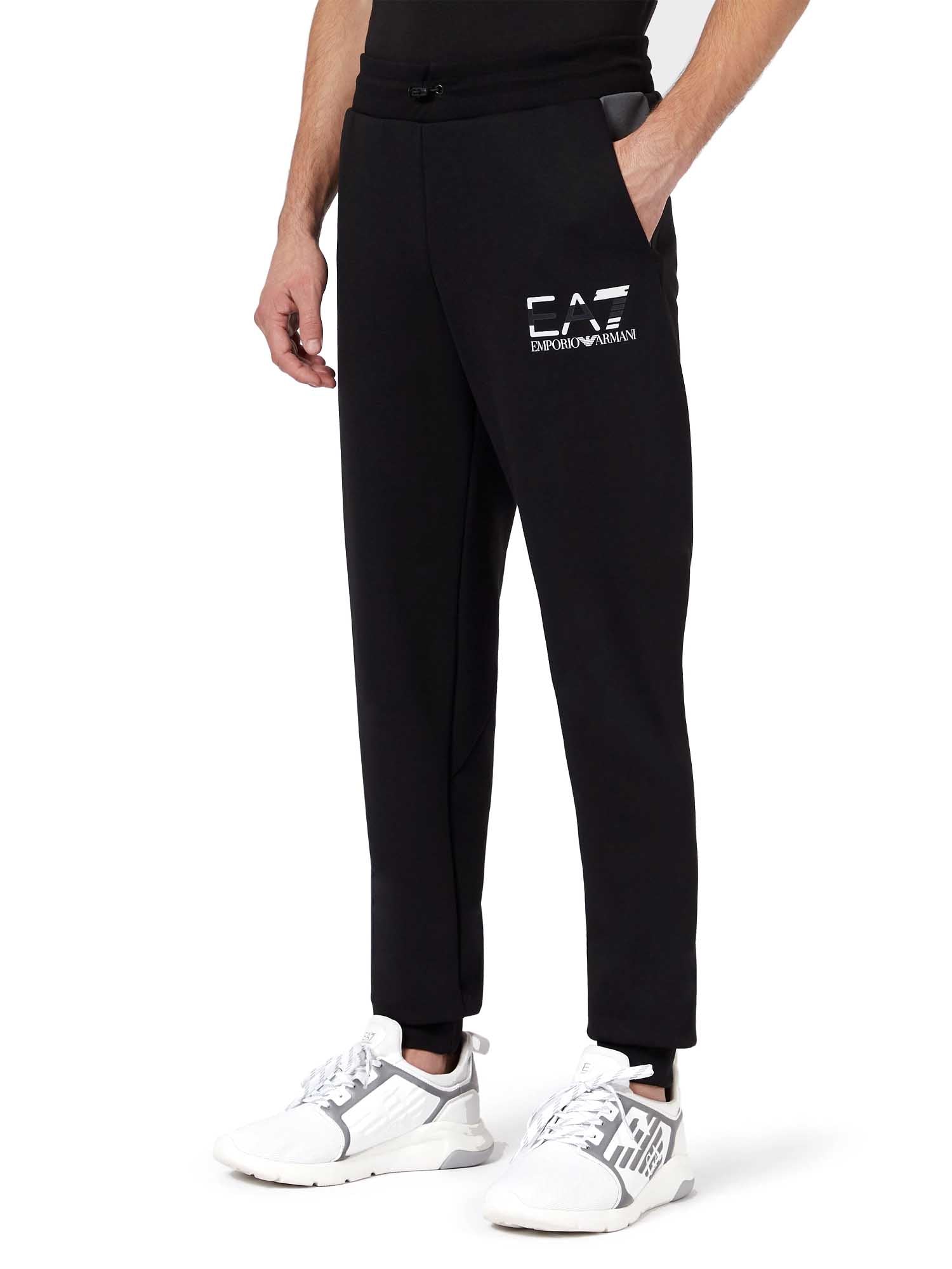 Pantaloni sportivi Nero Ea7 Emporio Armani