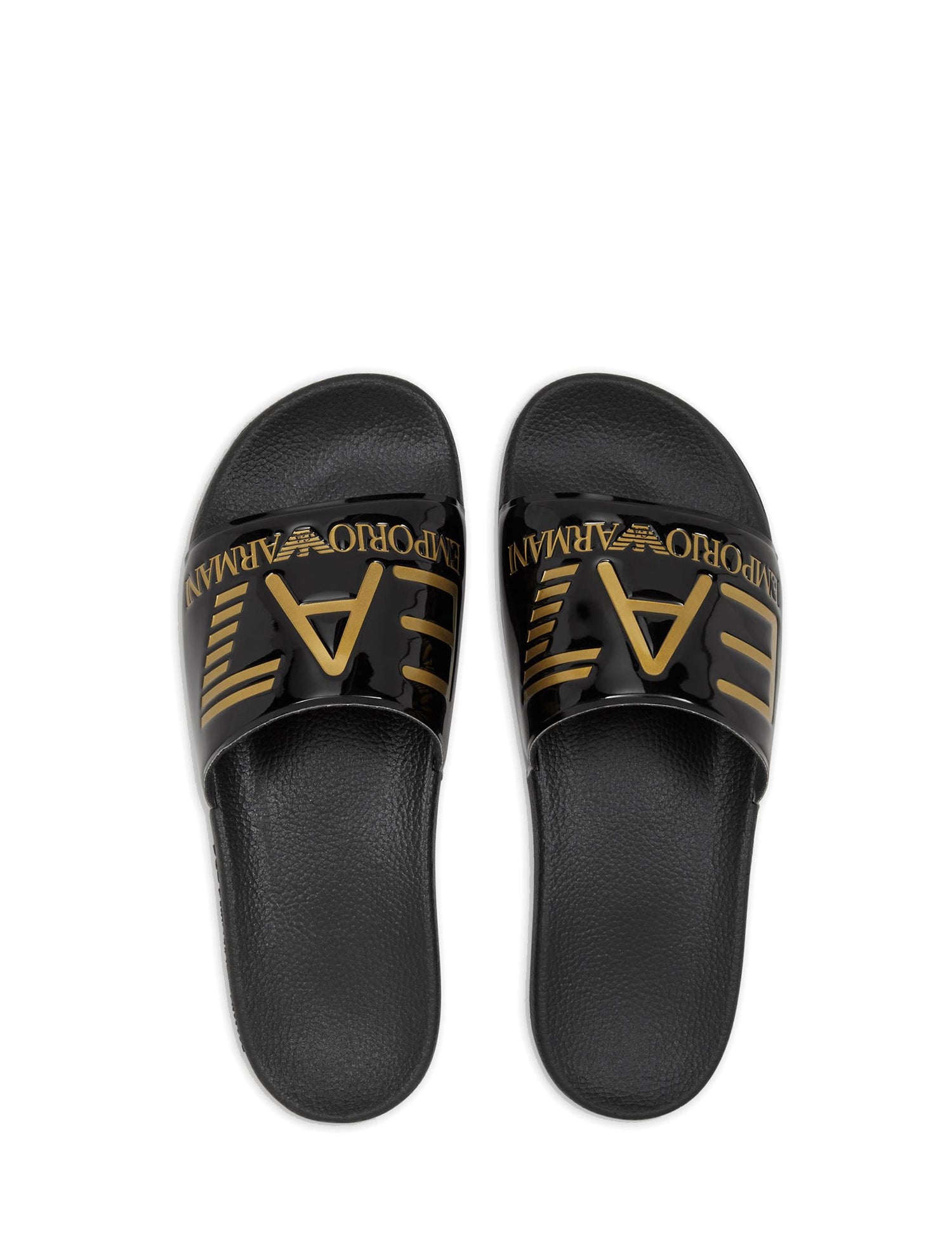 Ciabatte Nero oro M631 Ea7 Emporio Armani