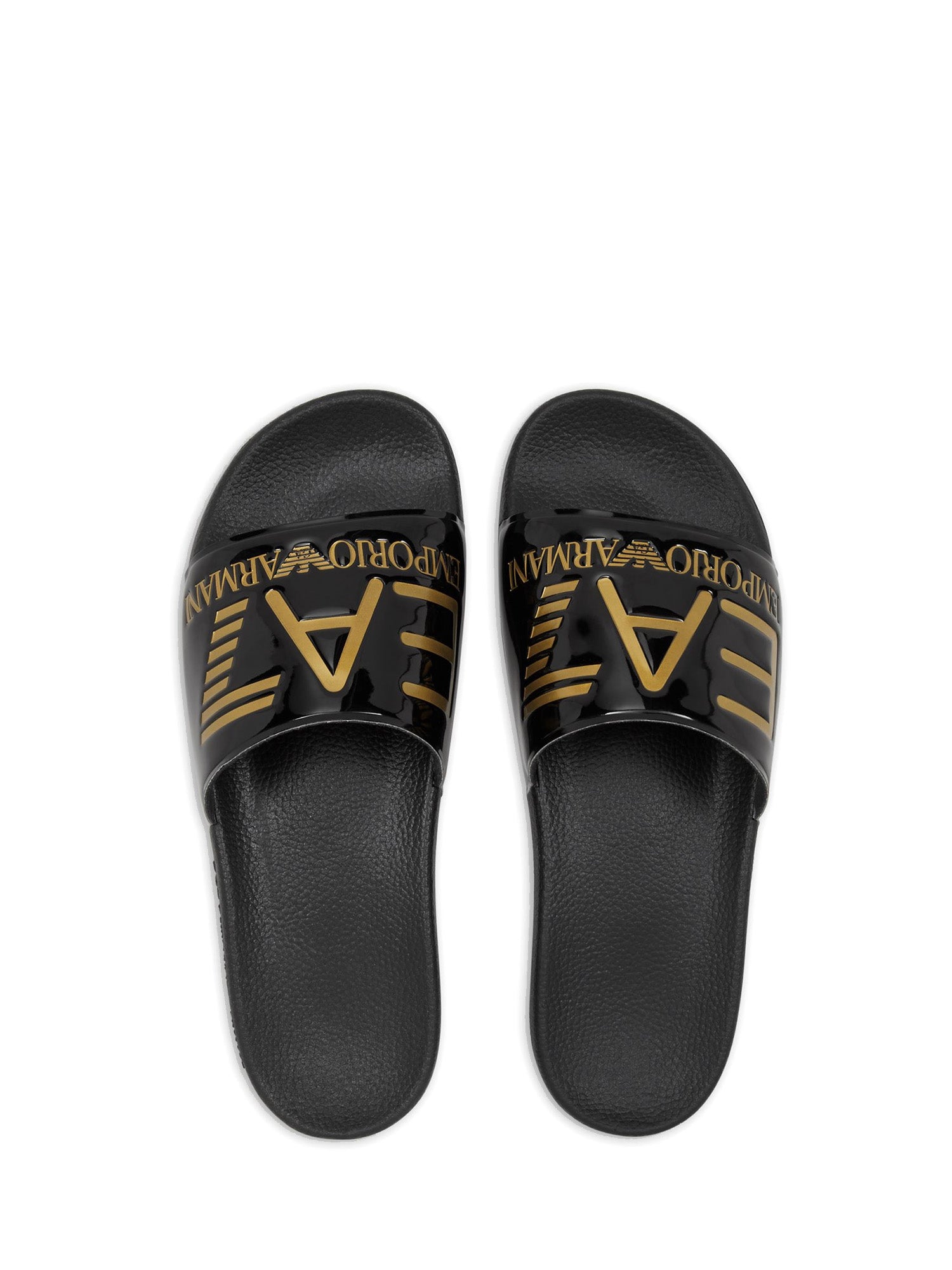 Ciabatte Nero oro M631 Ea7 Emporio Armani