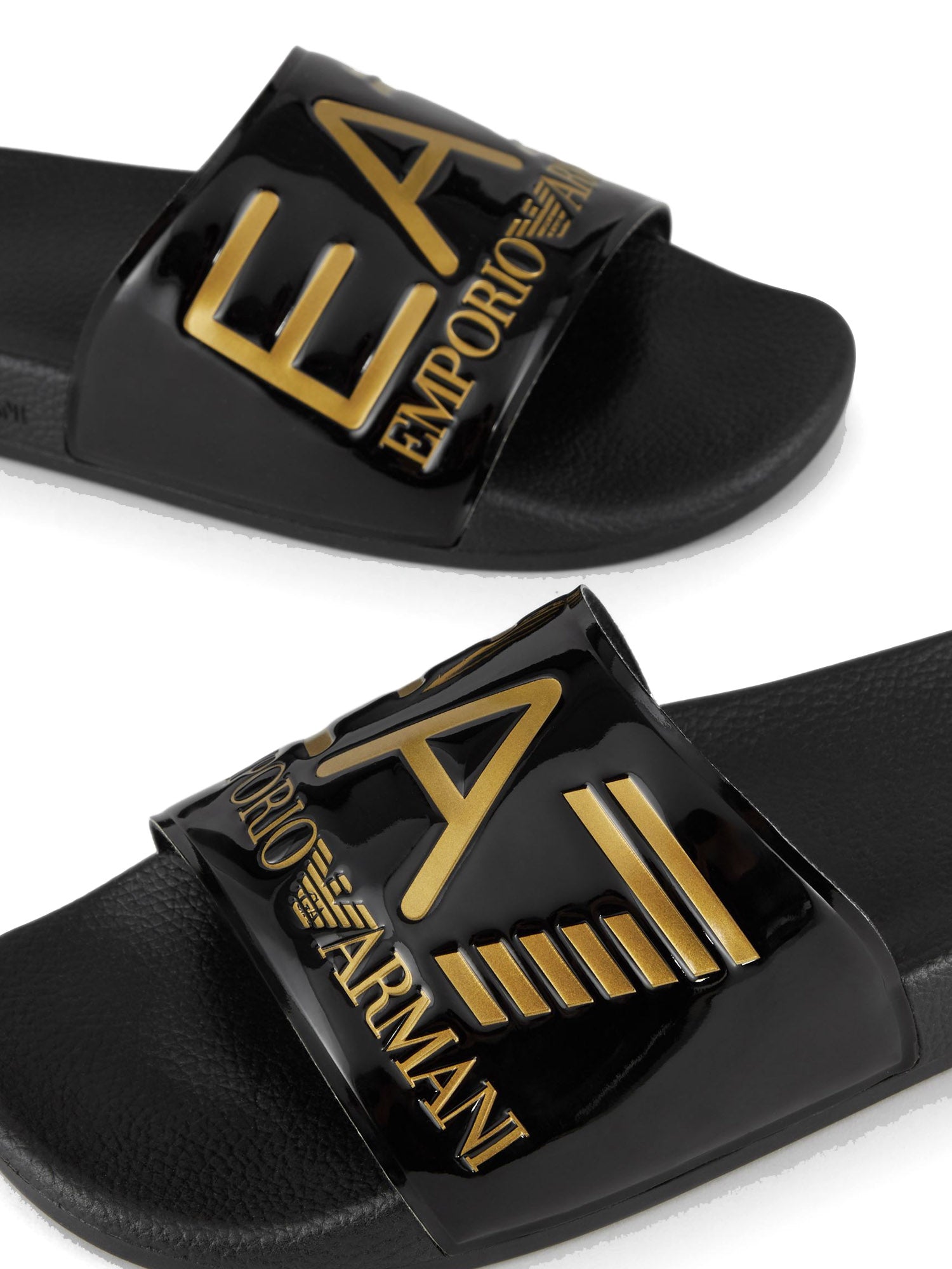 Ciabatte Nero oro M631 Ea7 Emporio Armani