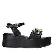 Sandali zeppa Nero Grace Shoes