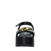 Sandali zeppa Nero Grace Shoes