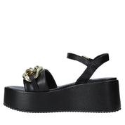 Sandali zeppa Nero Grace Shoes