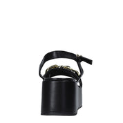 Sandali zeppa Nero Grace Shoes