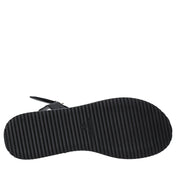 Sandali zeppa Nero Grace Shoes