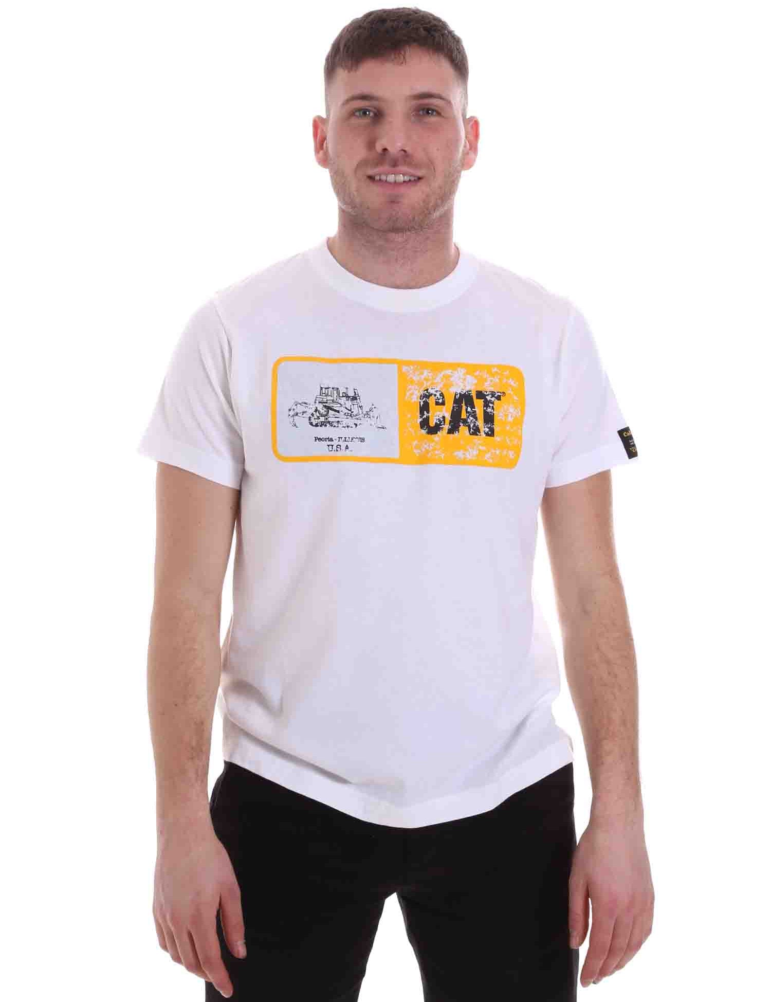 T-shirt Bianco Cat