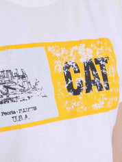 T-shirt Bianco Cat