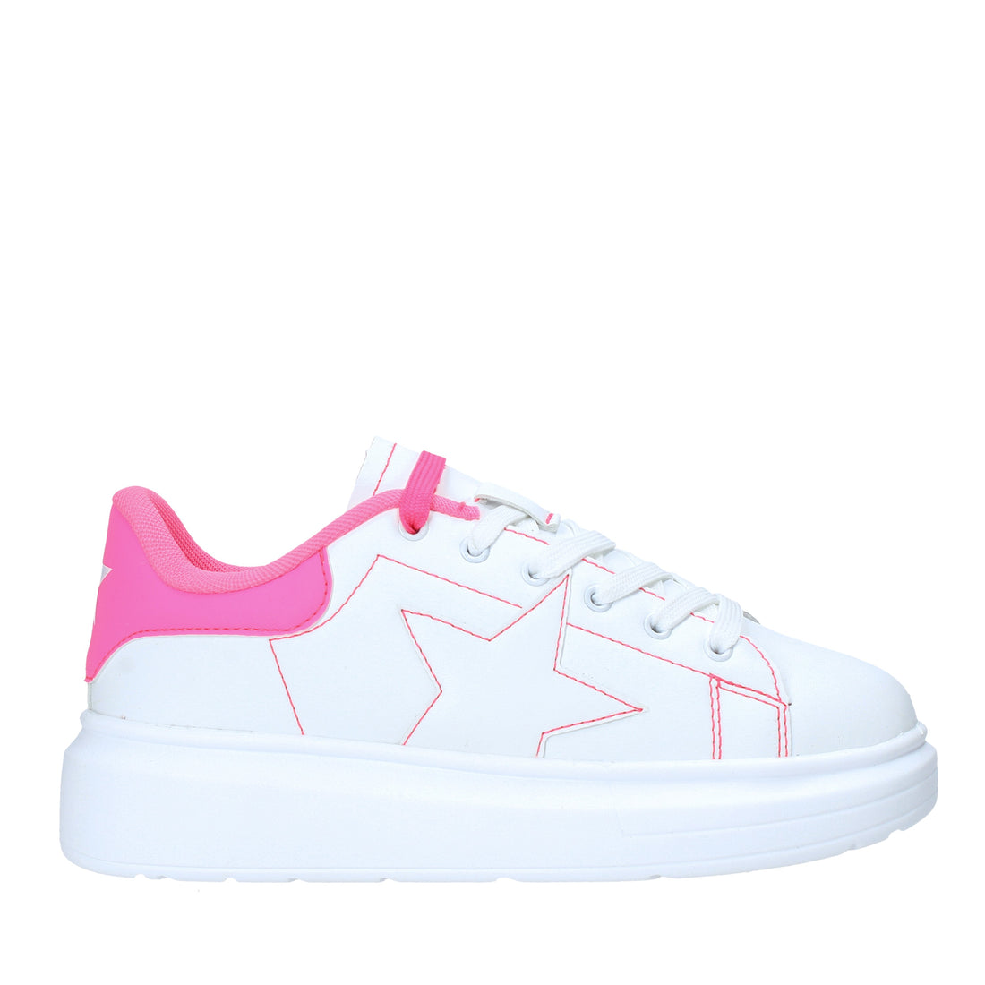 Sneakers Bianco Rosa Fluo Shop Art