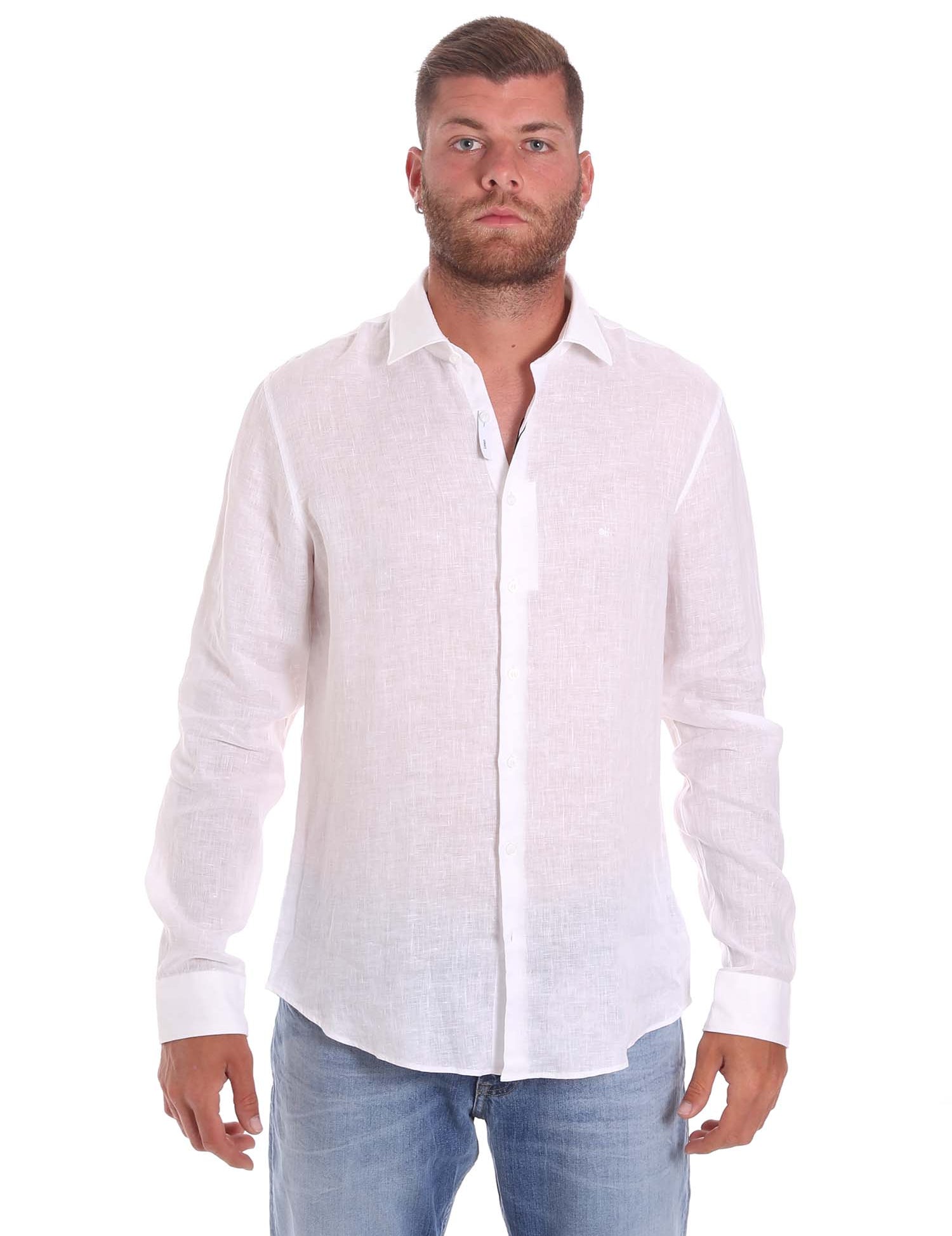 Camicie Bianco Calvin Klein