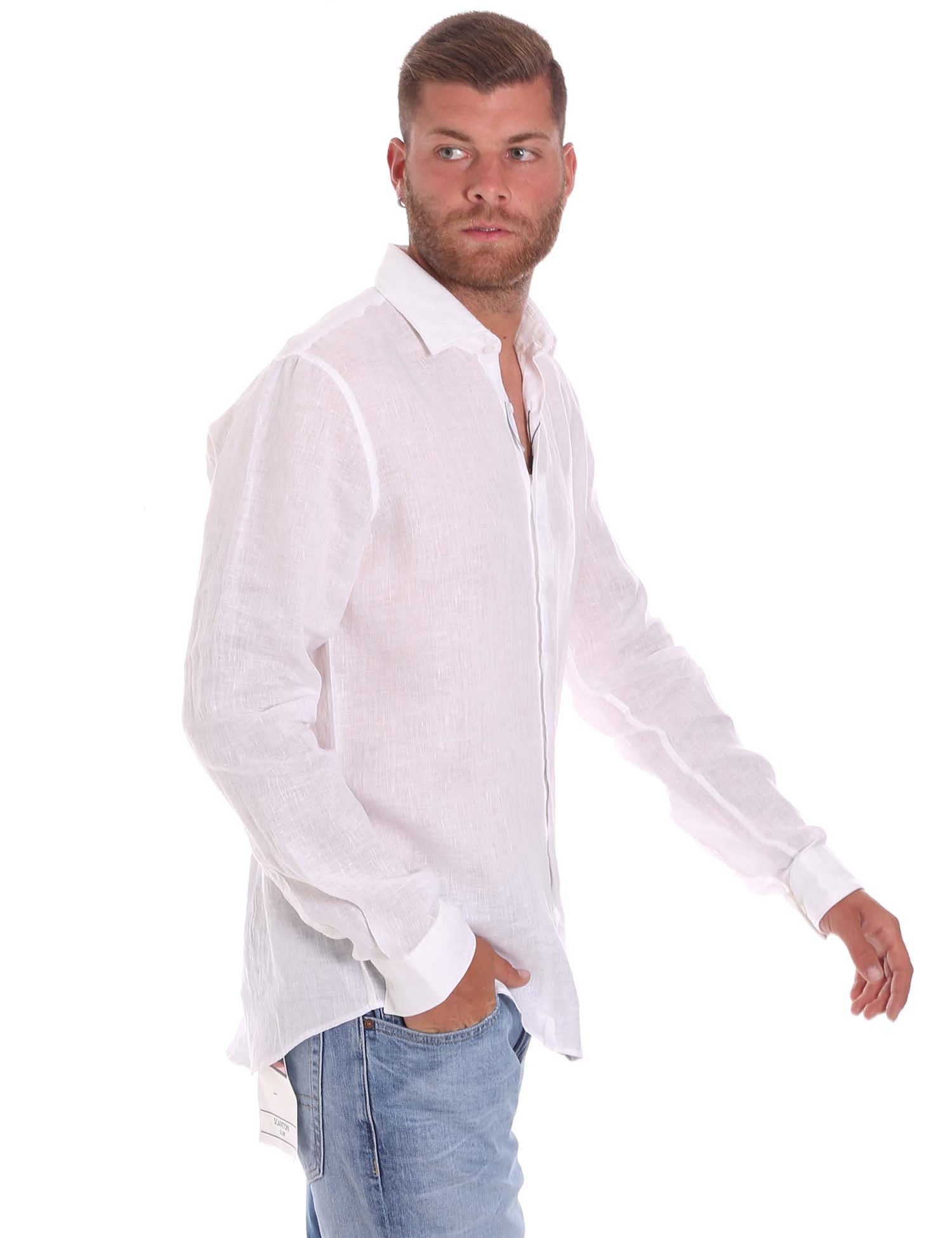 Camicie Bianco Calvin Klein