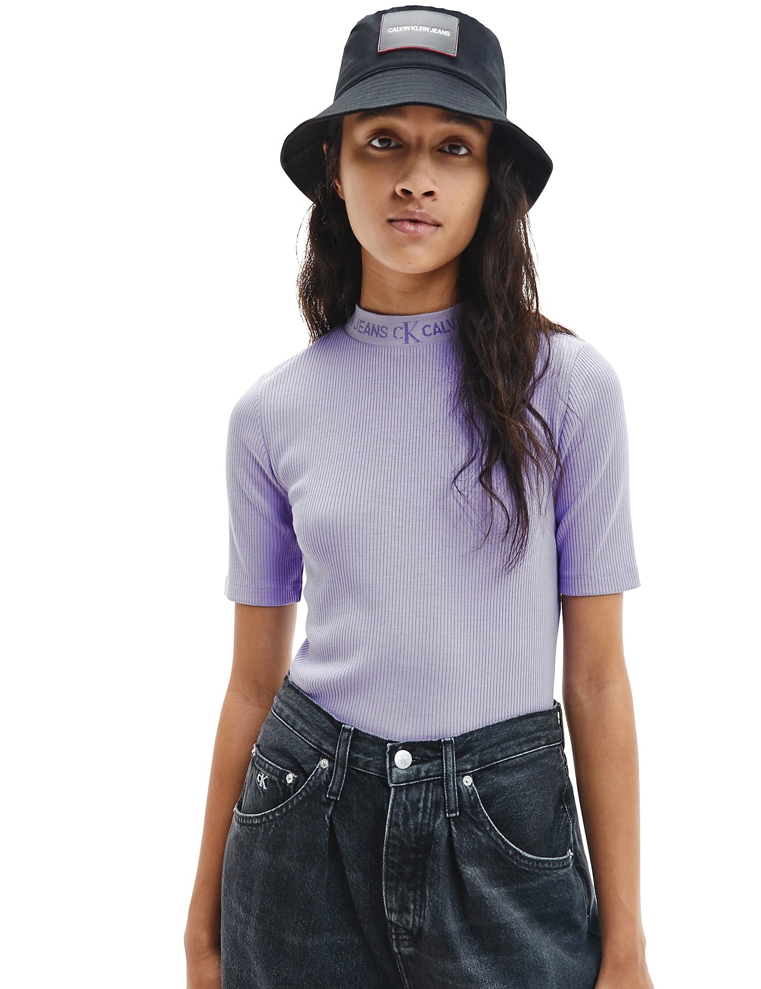 T-shirt Viola Calvin Klein Jeans