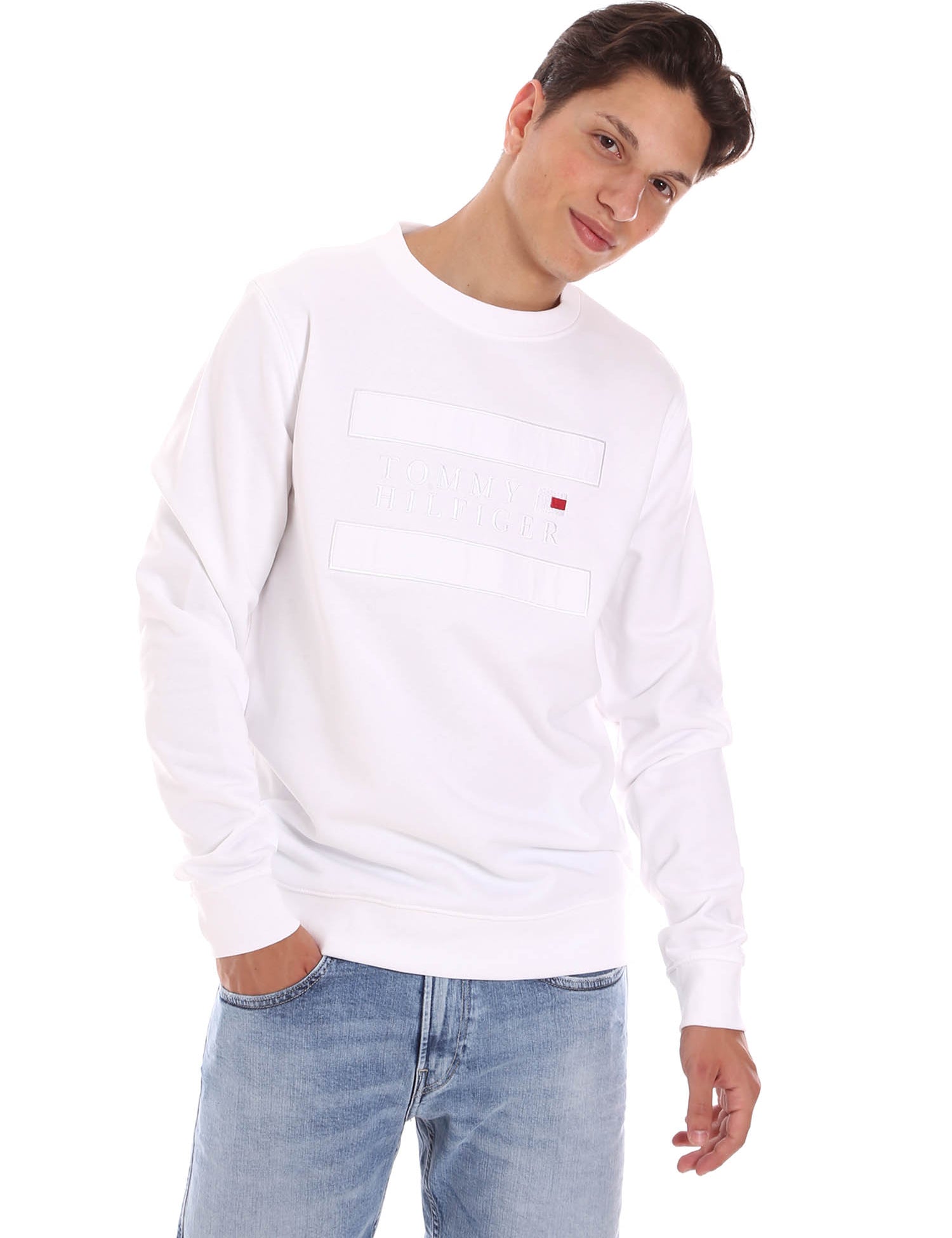 Felpe Bianco Tommy Hilfiger