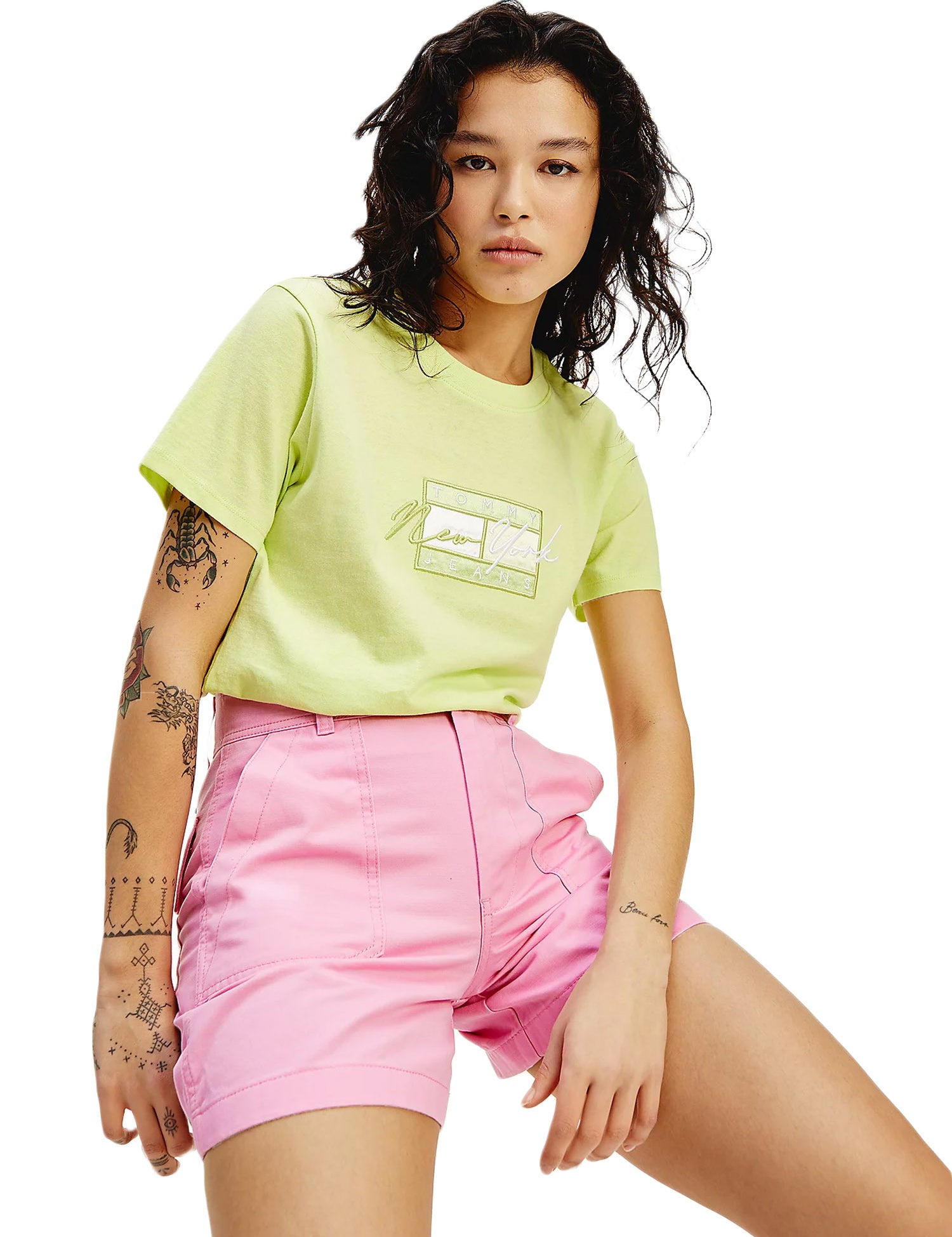 T-shirt Verde Tommy Jeans