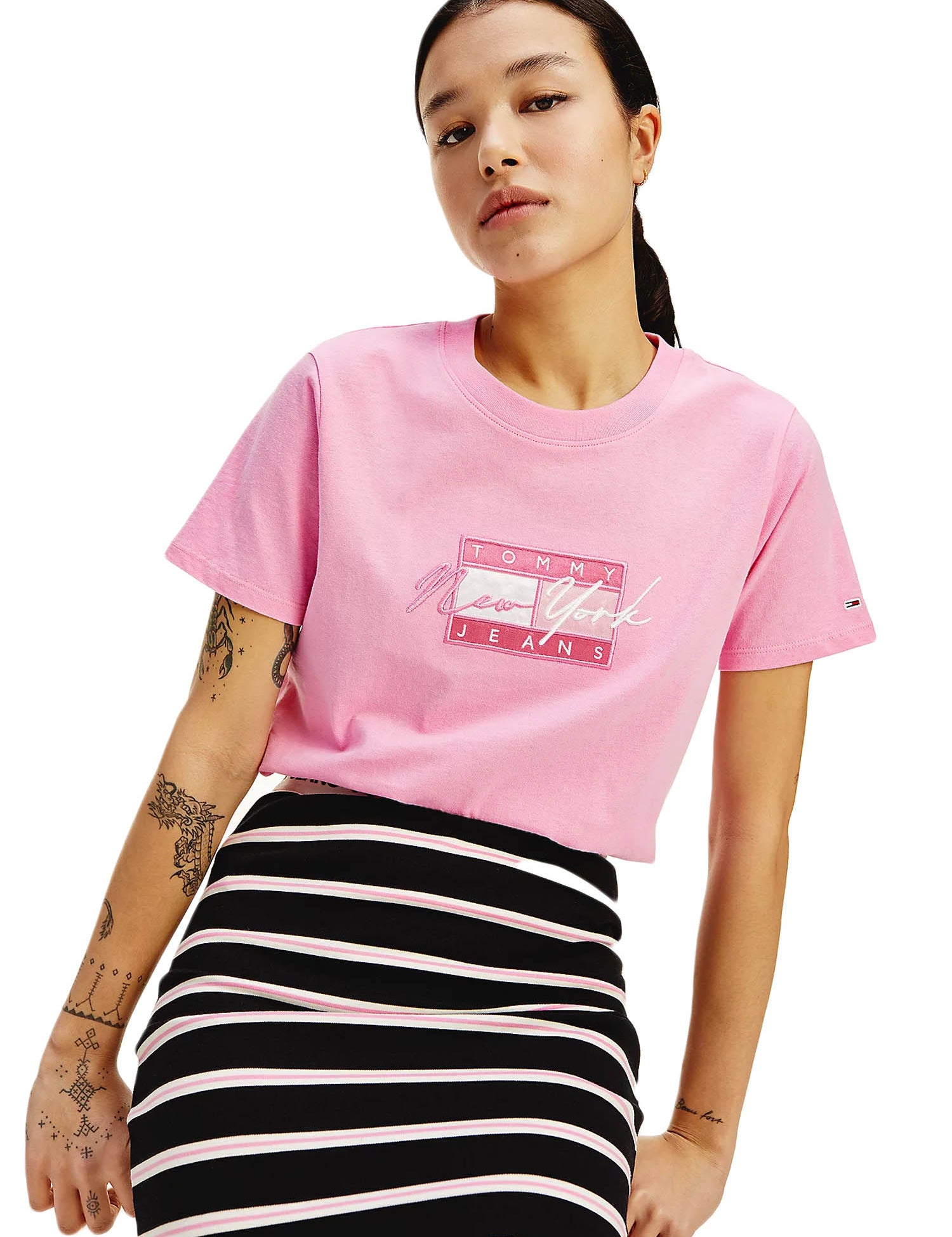 T-shirt Rosa Tommy Jeans